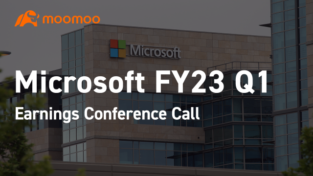 Microsoft Q1 FY23 earnings conference call