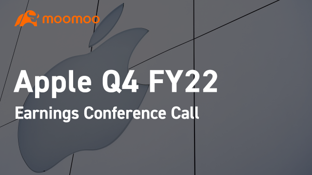 Apple Q4 2022 earnings conference cal