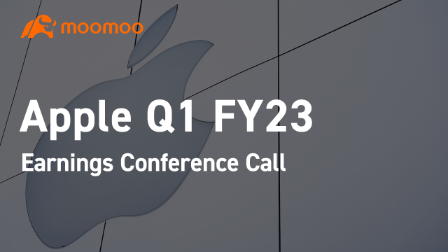 苹果 2023 年第一季度财报电话会议