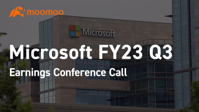 マイクロソフト FY2023 Q3 決算説明会