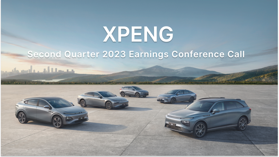 XPENG Second Quarter 2023 Earnings Conference Call