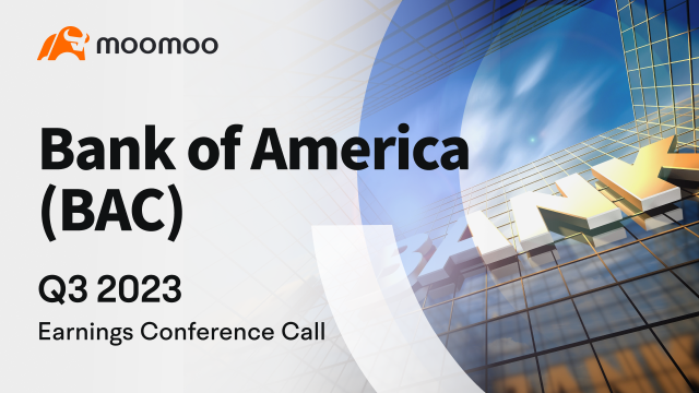 美國銀行 2023 年第三季度業績電話會議