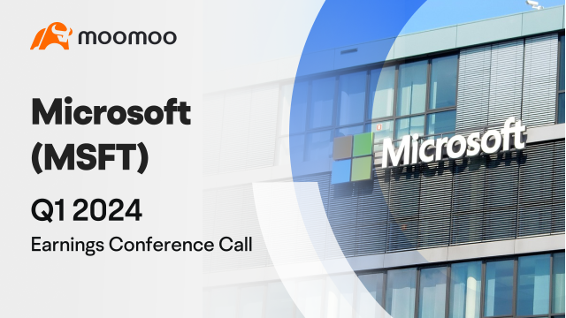 Microsoft Q1 2024 earnings conference call