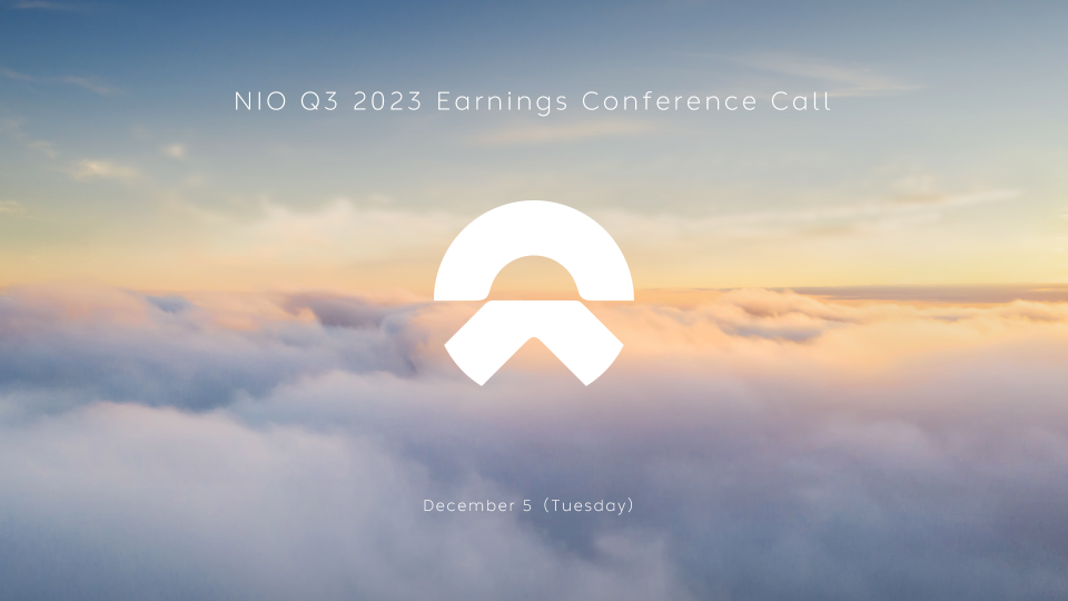 NIO 2023 年第三季度财报电话会议