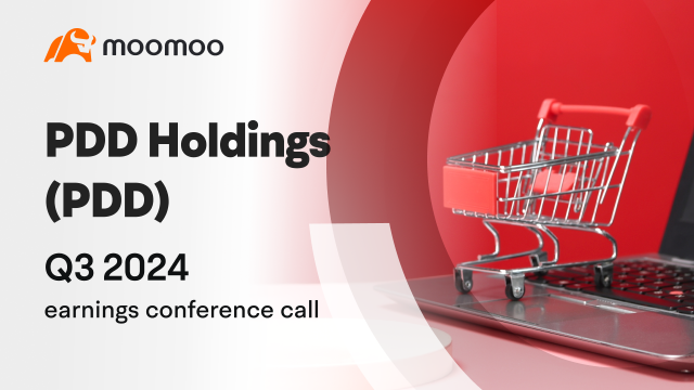 PDD Holdings Q3 2024 earnings conference call