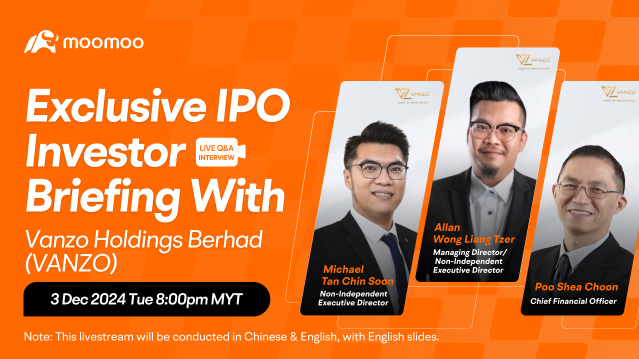 Moo Live: Exclusive IPO Investor Briefing with Vanzo Holdings Bhd